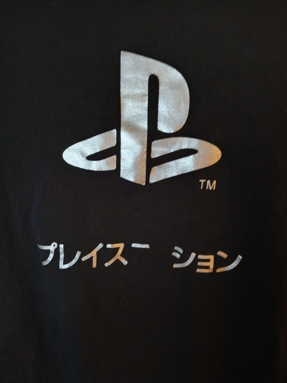 Sony Silver Logo T-Shirt - Black Large